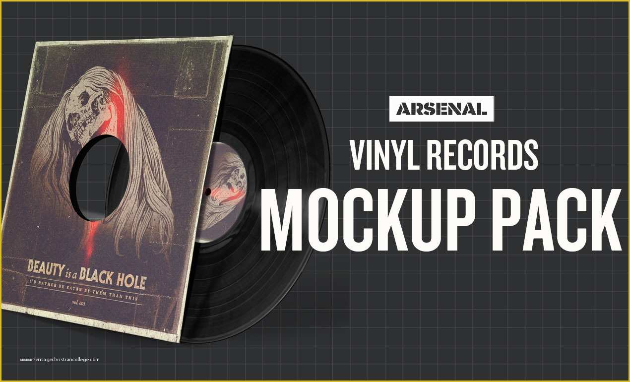 Free Vinyl Record Template Of Shop Vinyl Records Mockup Template Pack
