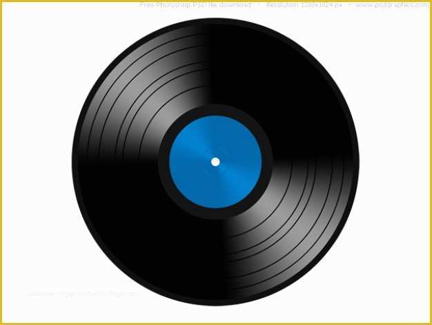 Free Vinyl Record Template Of Vinilo Psd Registro Icono