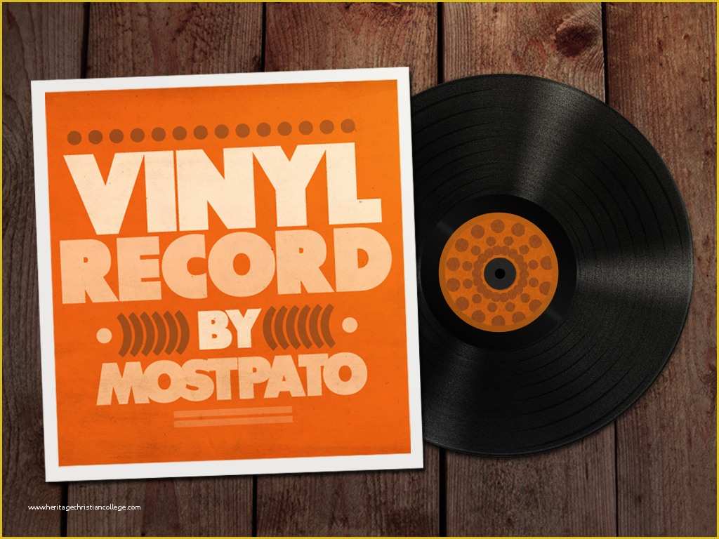 Free Vinyl Record Template Of Vinyl Record Psd Free by Mostpato On ...