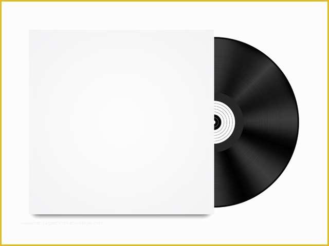 Free Vinyl Record Template Of Vinyl Record Template Vector