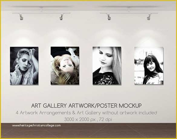 Free Virtual Room Templates for Artists Of 18 Gallery Poster Templates and Mockups Free Psd Eps