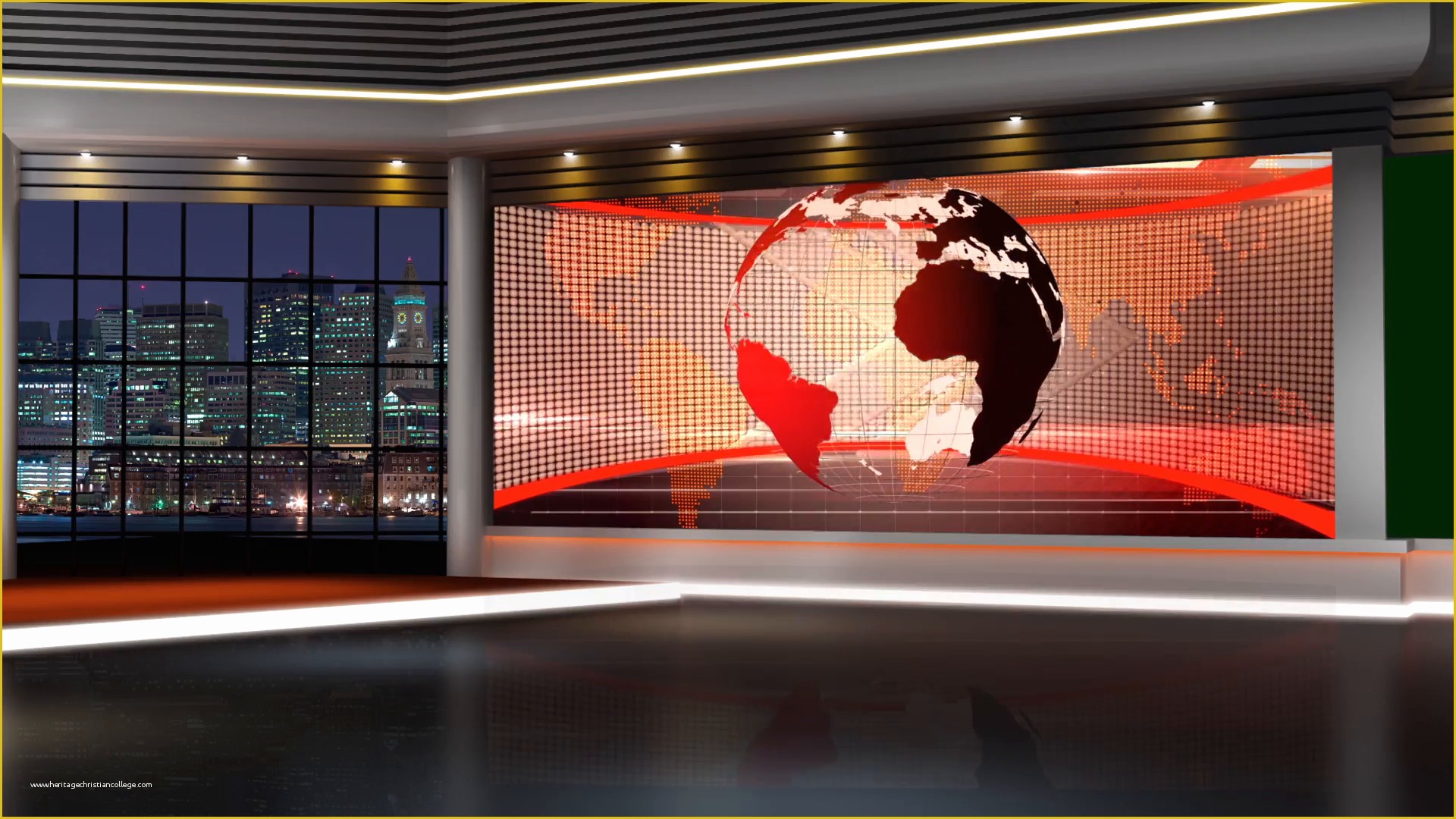 Free Virtual Room Templates for Artists Of News Tv Studio Set 145 Virtual Green Screen Background