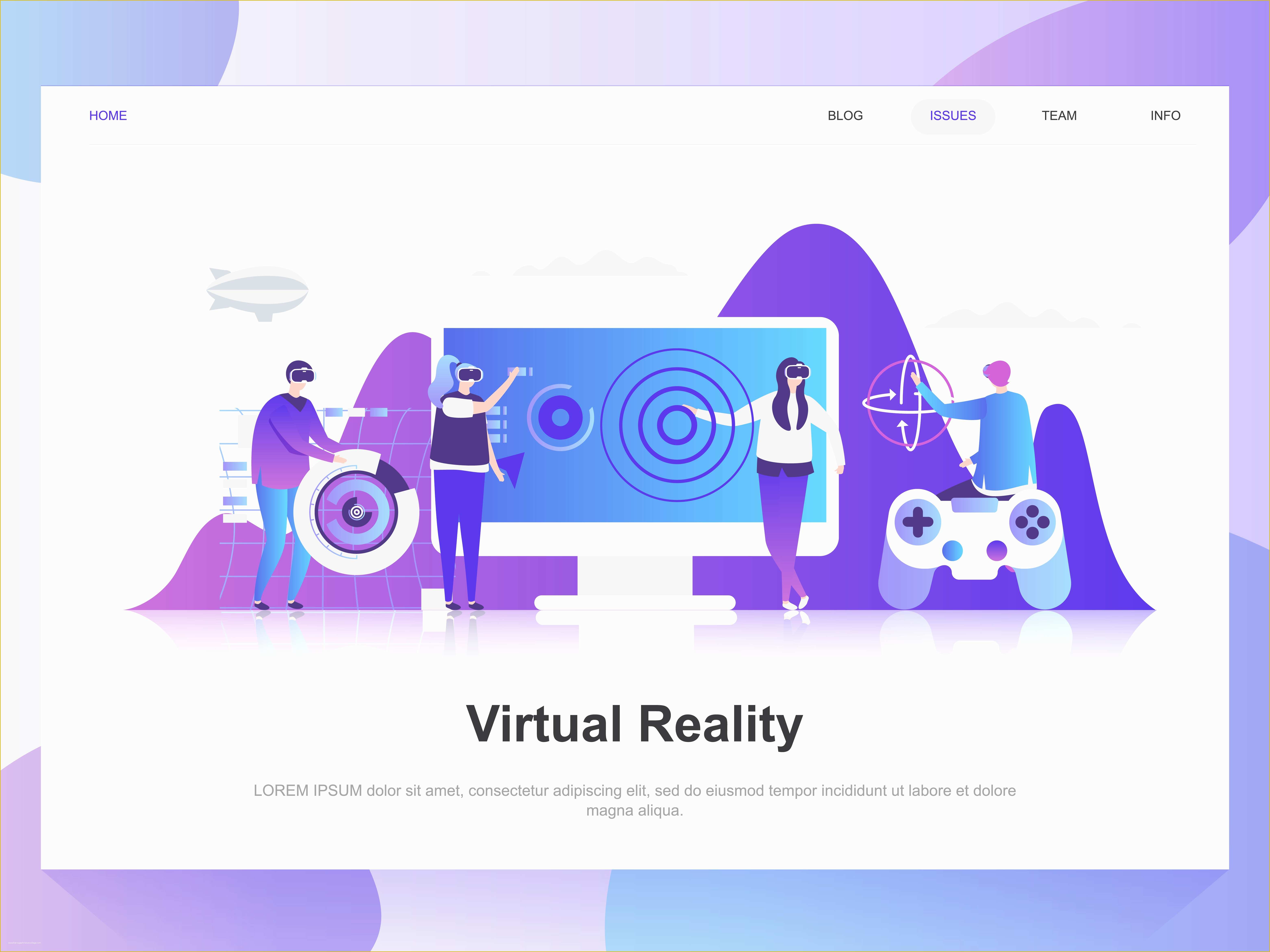 Free Virtual Room Templates for Artists Of Virtual Reality Modern Landing Page Template Download