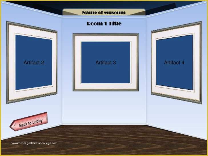 Free Virtual Room Templates for Artists Of Warneka Museum Template
