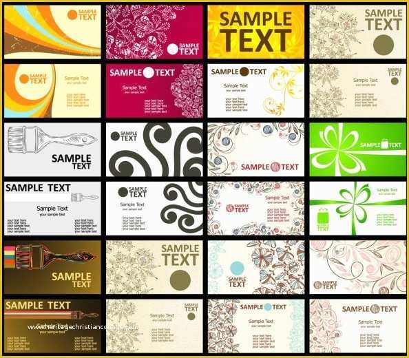 Free Visiting Card Templates Of Business Card Template Free Vector