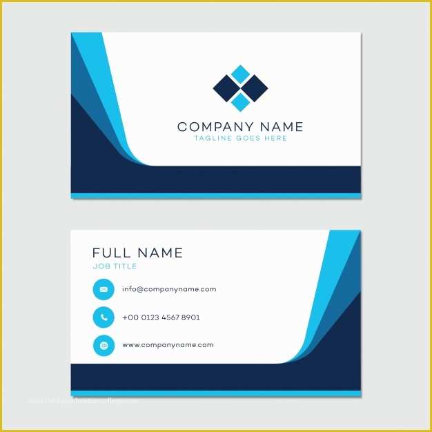 Free Visiting Card Templates Of Business Card Template Vector