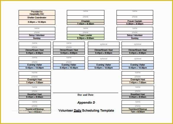 Free Volunteer Database Template Of Volunteer Schedule Templates – 11 Free Word Excel Pdf