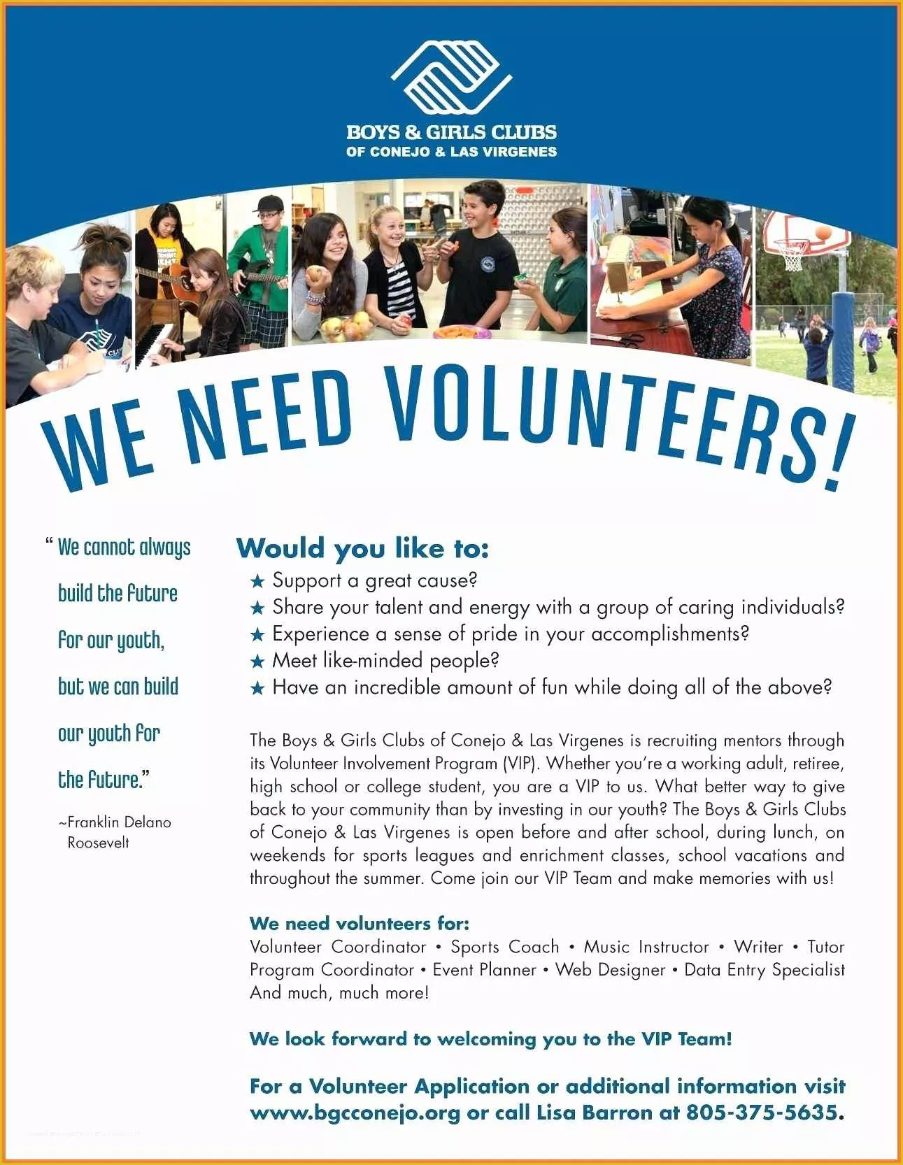 Volunteer Flyer Template