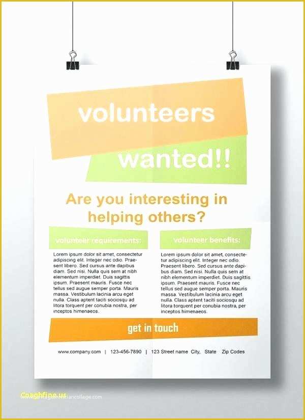 Free Volunteer Recruitment Flyer Template Of Free Volunteer Recruitment Flyer Template