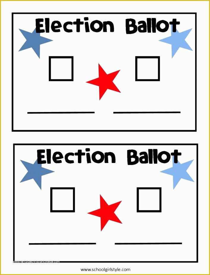 Free Voting Template Printable Templates