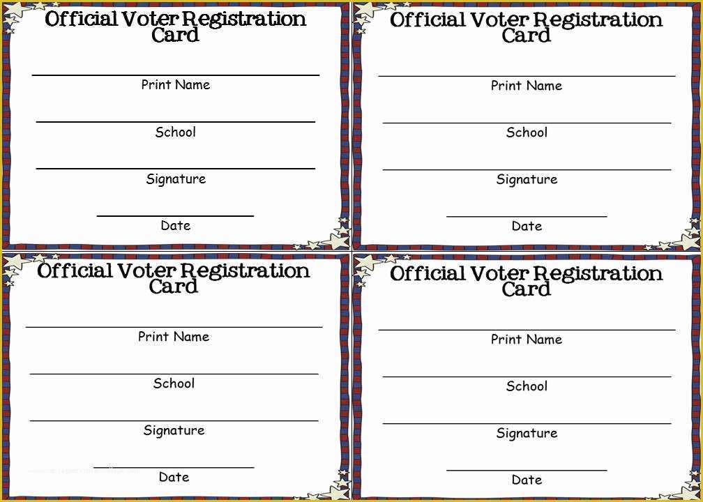 Free Voting form Template Of Ballots for Classroom Use