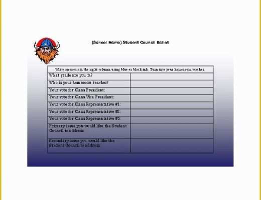 Free Voting form Template Of Download A Free Election Ballot Template