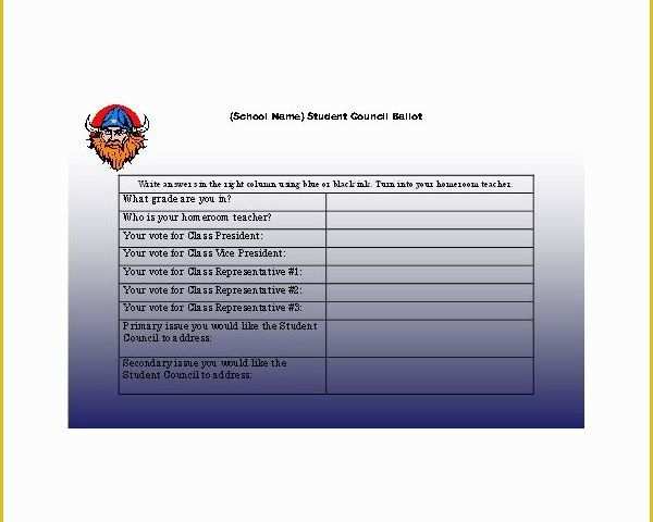 Free Voting form Template Of Download A Free Election Ballot Template