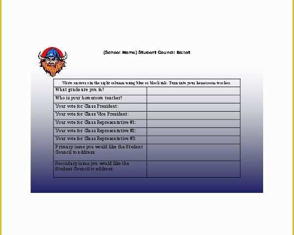 Free Voting form Template Of Download A Free Election Ballot Template