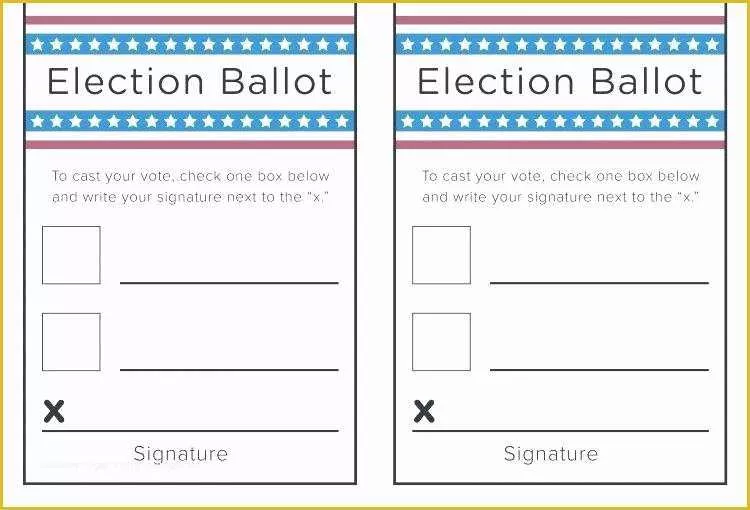 Free Voting form Template Of New Free Voting Ballot Template Design Templates form