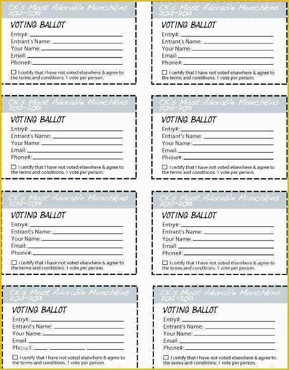 Free Voting form Template Of order form Template Google Docs Proxy Voting Sample