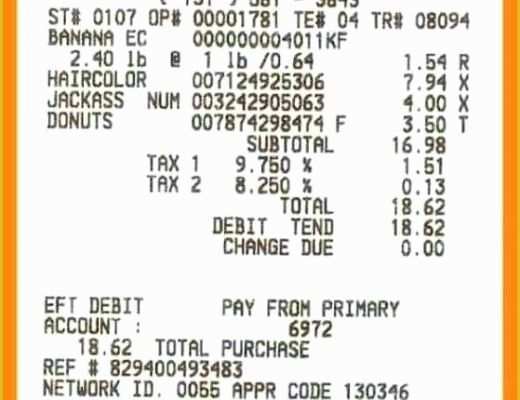 Free Walmart Receipt Template Of 4 5 Walmart Receipt Template