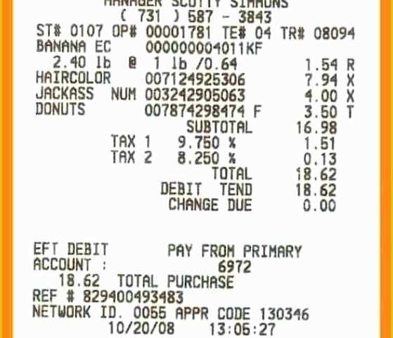 Free Walmart Receipt Template Of 4 5 Walmart Receipt Template