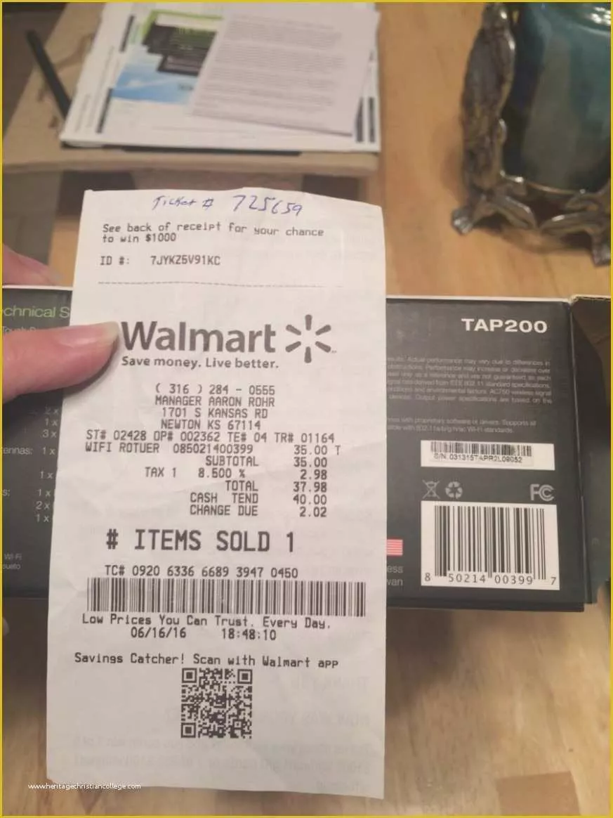 how to print receipt from walmart app