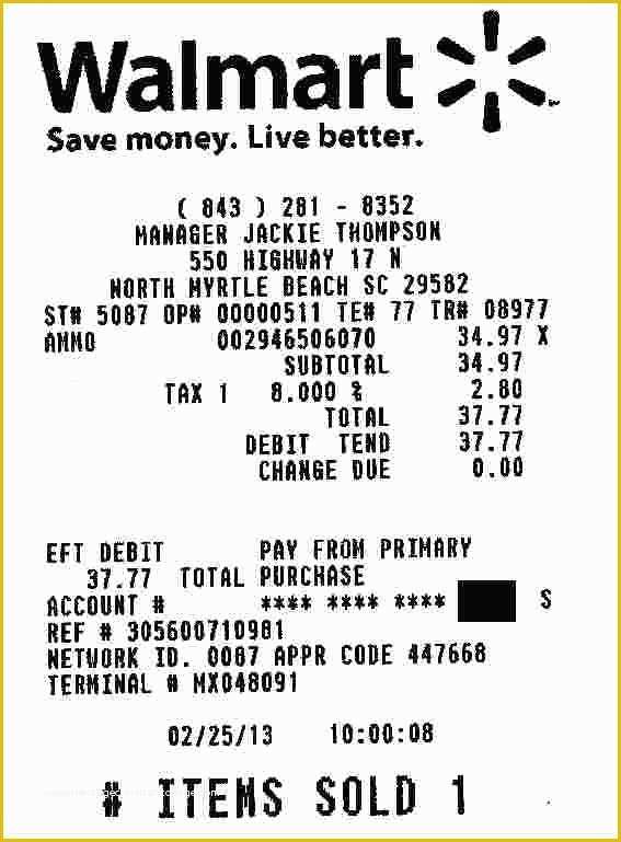 Free Walmart Receipt Template Of Walmart Receipt Template Psd What Font is Typically Used