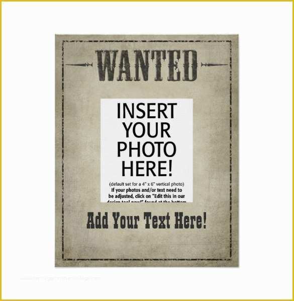 Free Wanted Poster Template Of 17 Western Wanted Poster Templates Free Printable