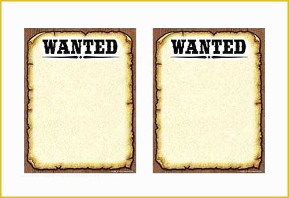 Free Wanted Poster Template Of 18 Western Wanted Poster Templates Free Printable