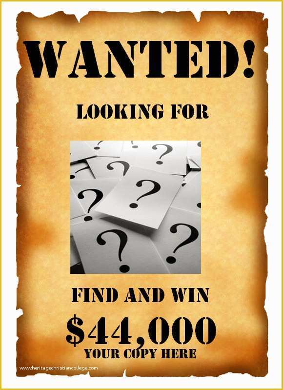 Free Wanted Poster Template Of 20 Free Wanted Poster Templates to Download