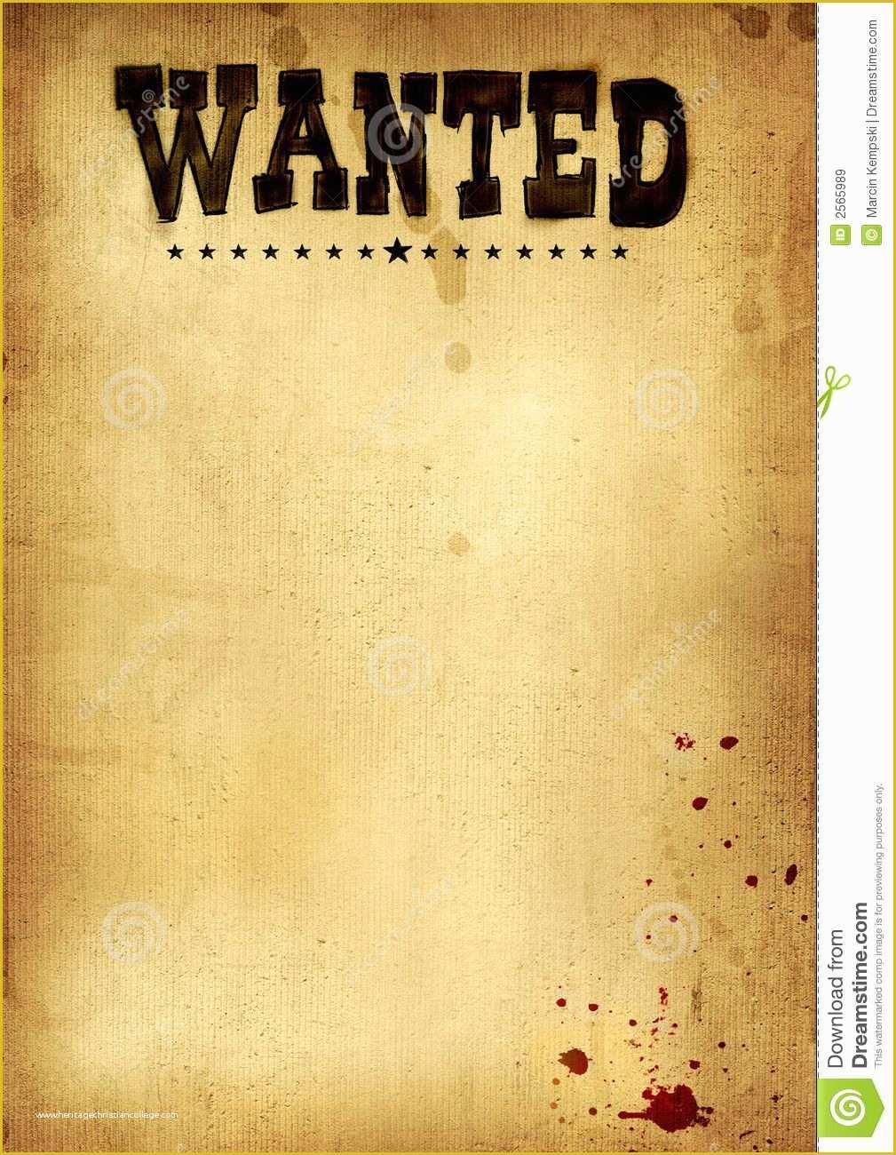 Free Wanted Poster Template Of Free Clip Art Wanted Poster Template