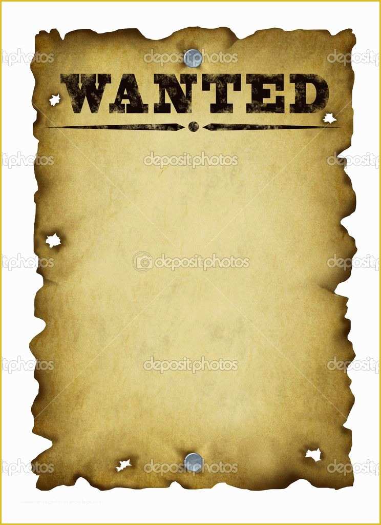 Free Wanted Poster Template Of Old West Wanted Poster Template Bing