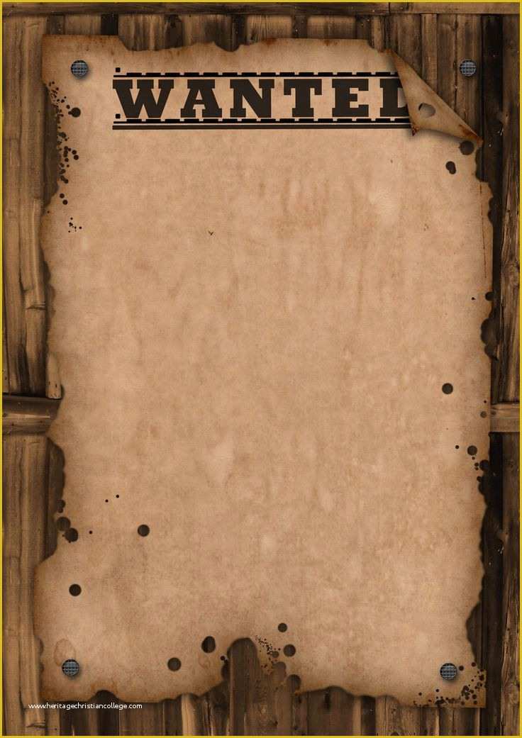 Free Wanted Poster Template Of Wanted Poster Template