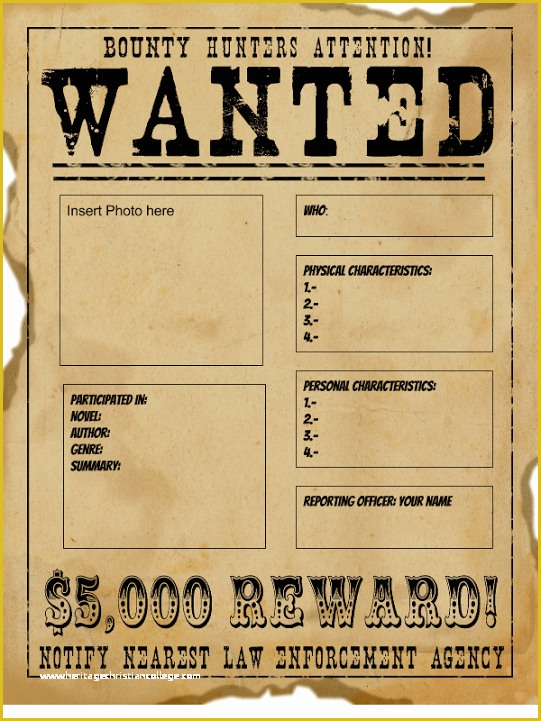 Free Wanted Poster Template Of Wanted Poster Templates Word Templates Docs