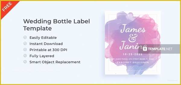 Free Water Bottle Label Template Psd Of 14 Wedding Water Bottle Label Templates Psd Word Pdf