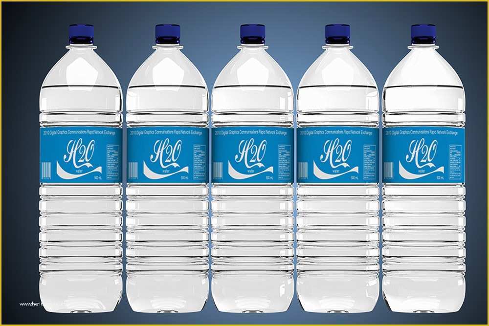 Free Water Bottle Label Template Psd Of Free Download Water Bottle Label Mockup In Psd Designhooks