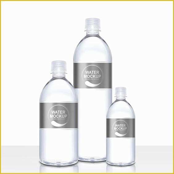 Free Water Bottle Label Template Psd Of Mineral Water Plastic Bottle Psd Mockup