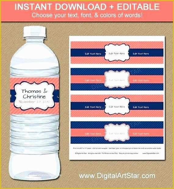 Free Water Bottle Label Template Psd Of Water Bottle Labels Free Water Bottle Label Template 28