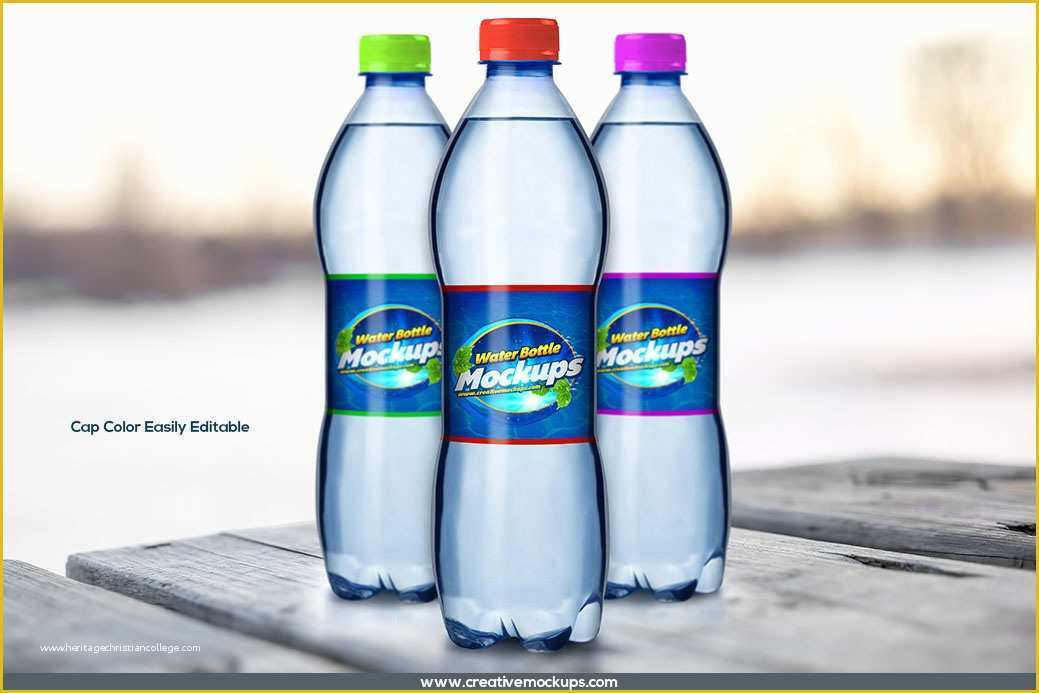 Free Water Bottle Label Template Psd Of Water Bottle Mockup Psd Template