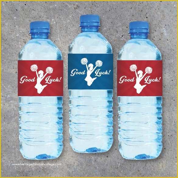 Free Water Bottle Template Printable Of 24 Sample Water Bottle Label Templates to Download