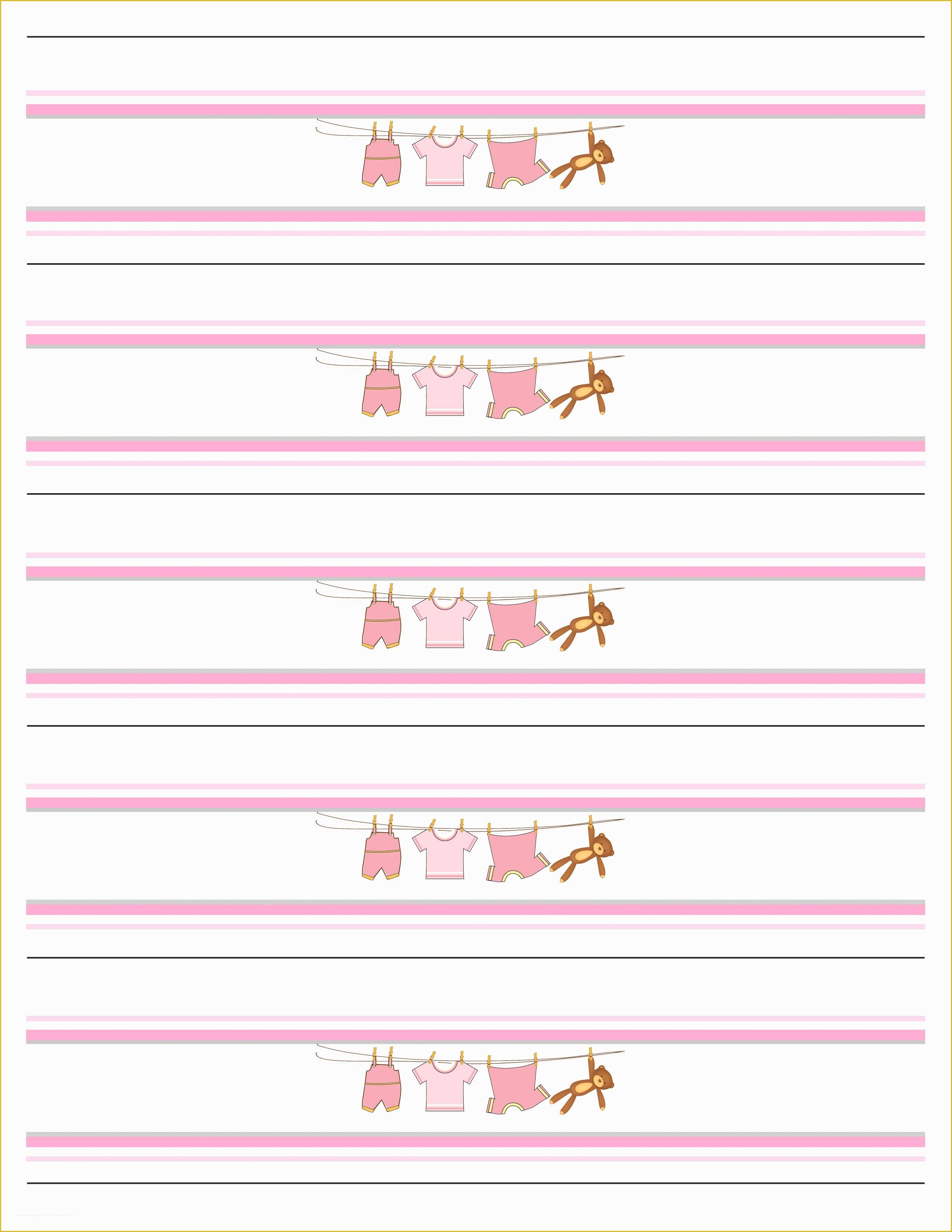 Free Water Bottle Template Printable Of Baby Girl Shower Free Printables How to Nest for Less™