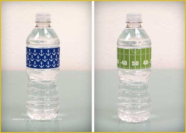 Free Water Bottle Template Printable Of Bump Smitten Diy Shower Water Bottle Labels Free Download