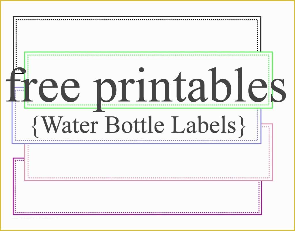 Free Water Bottle Template Printable Of Water Bottle Labels Free Printables