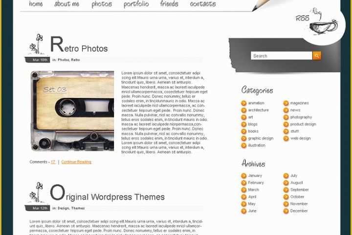 Free Web Blog Template Of Free Blog Templates Sketch Blog Templates