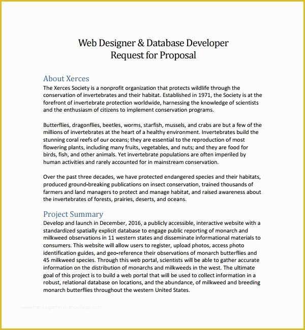Free Web Design Proposal Template Of Sample Web Design Proposal Template 8 Free Documents In