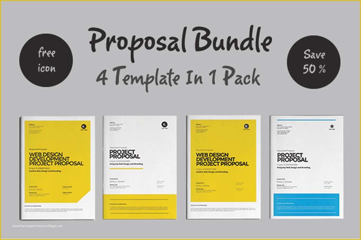 Free Web Design Proposal Template Of Web Design Proposal Brochure Templates On Creative Market