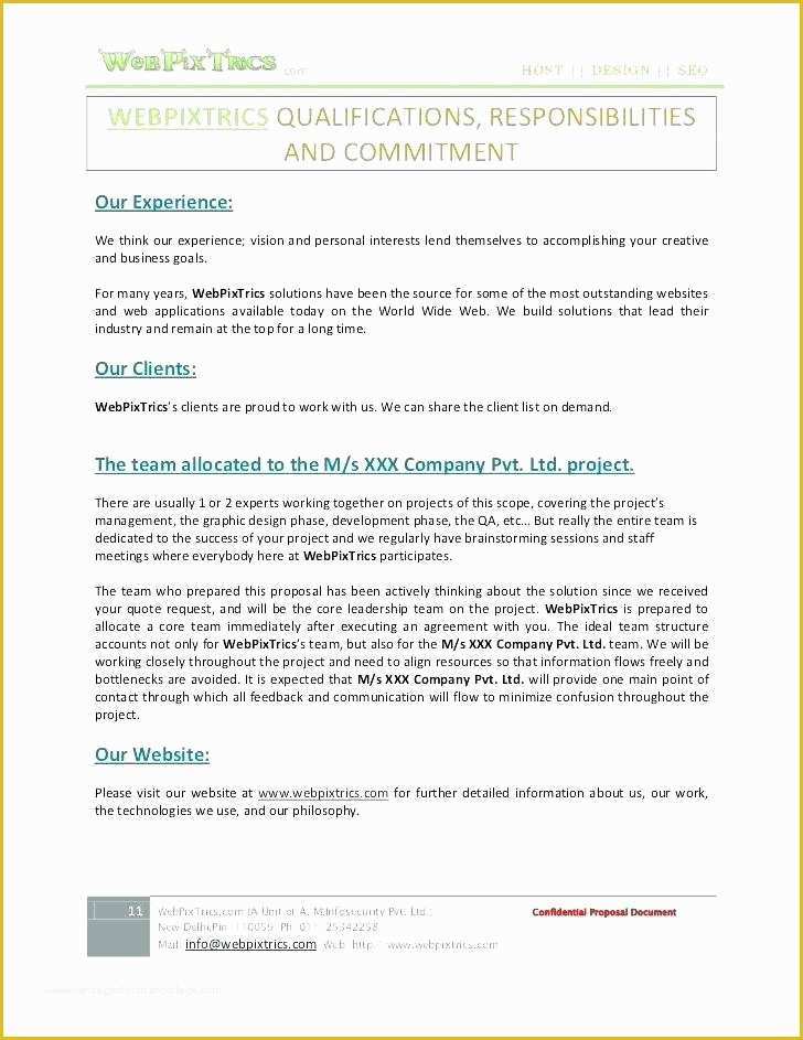 Free Web Design Proposal Template Of Web Design Proposal Template Free Download