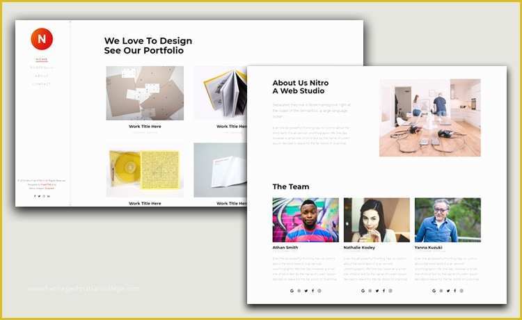 Free Web Developer Portfolio Template Of Download Free HTML5 Template for Portfolio Website Design