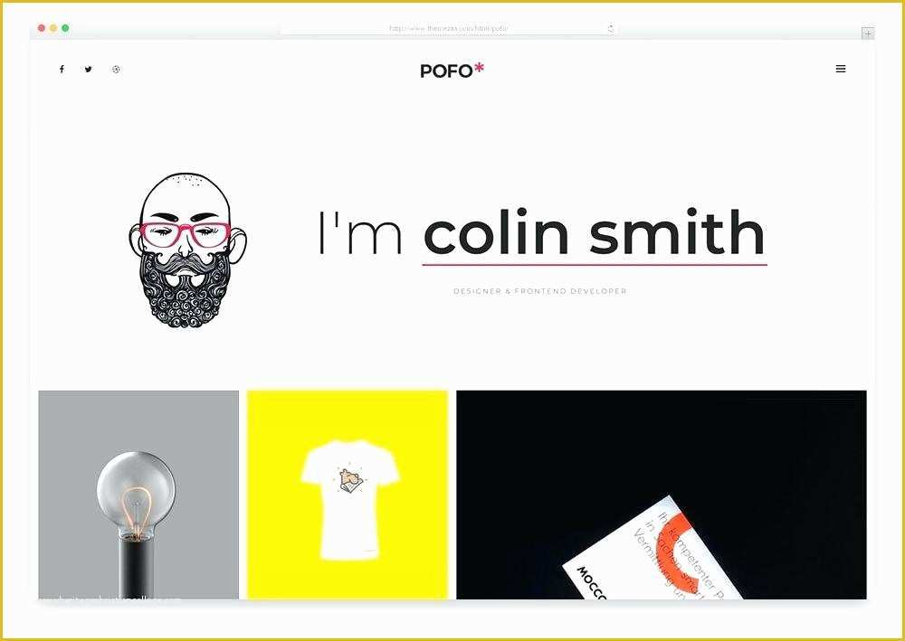 Free Web Developer Portfolio Template Of Free Web Design Templates Elements Developer Portfolio