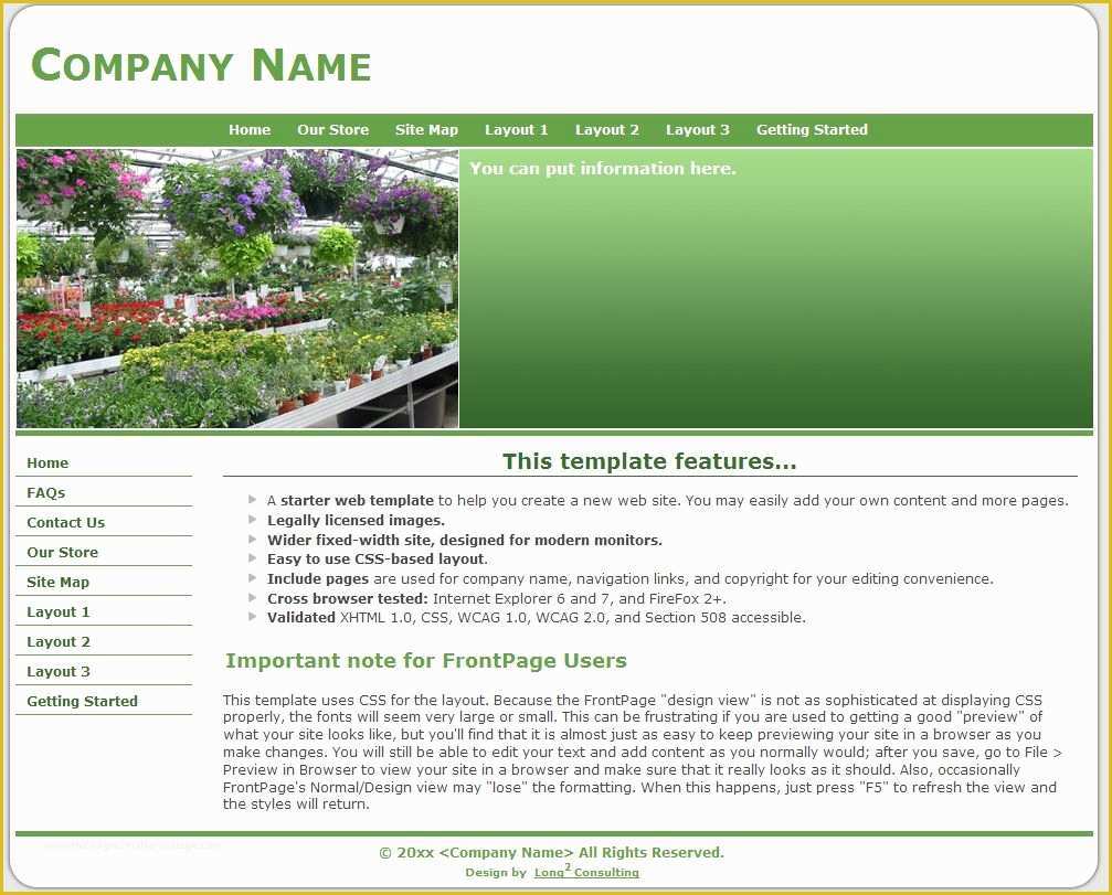 Free Web Newsletter Templates Of Landscaping Website Templates Landscaping and Business