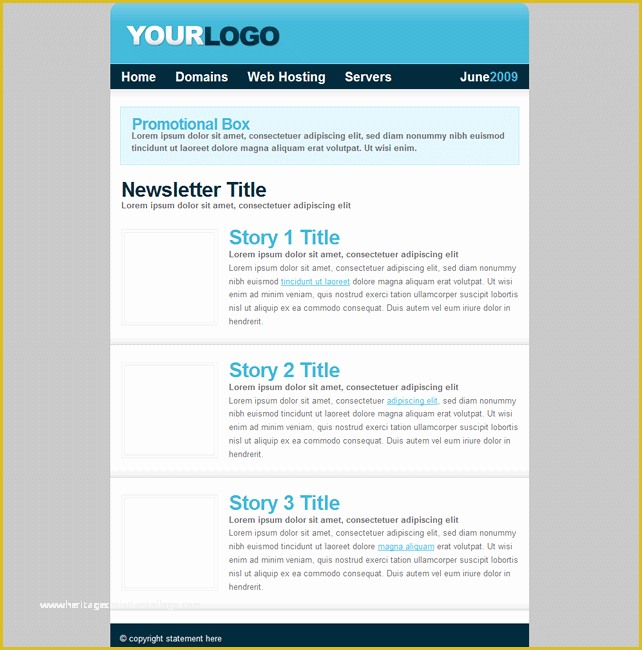 Free Web Newsletter Templates Of Newsletter Template