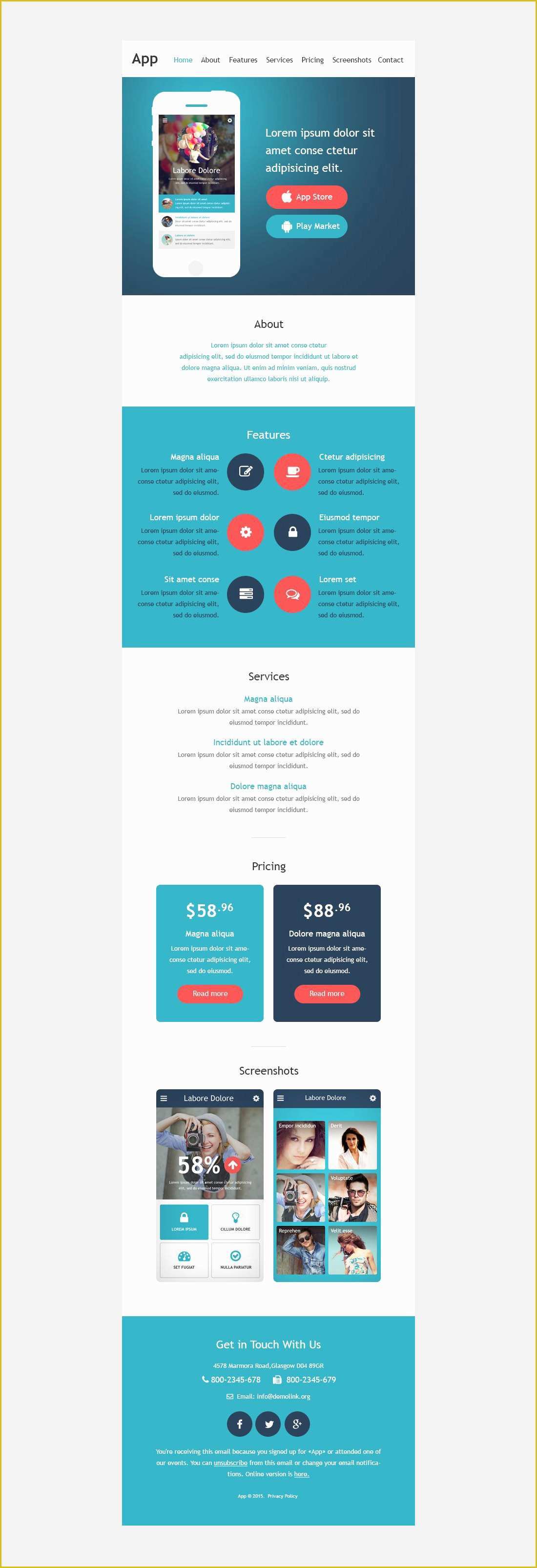 Free Web Newsletter Templates Of Web Development Responsive Newsletter Template