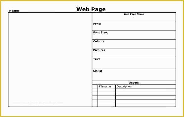 Free Web Page Templates for Word Of 6 Website Storyboard Templates Doc Pdf